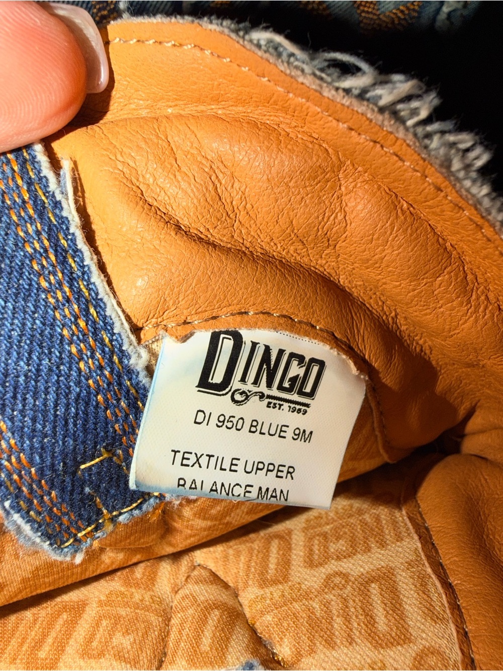 Dingo Y’all Need Dolly DI950 Blue Denim Western Cowboy Boots Size 9M - Picture 14 of 16